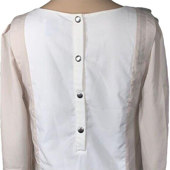 H&M Womens Sheath Dress Silky Lightweight Colorblock with Pockets Size 4 - Picture 6 of 9